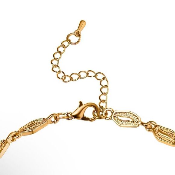 Multi Color Glass Gold Adjustable Bracelet New - Picture 3 of 4